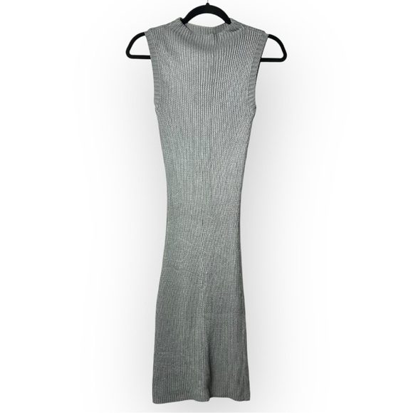 Dynamite Grey & Metallic Knit Dress XS - Picture 1 of 7
